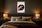Pink Tongue - Impression sur aluminium HD | E9 Fine Metal Art