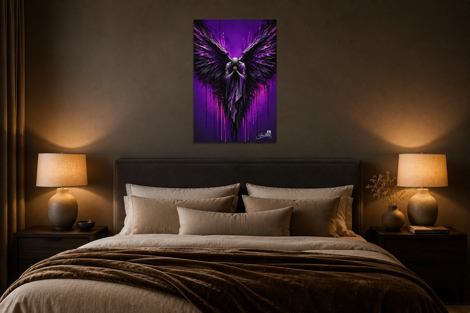Dark Prayer - Impression sur aluminium HD | E9 Fine Metal Art