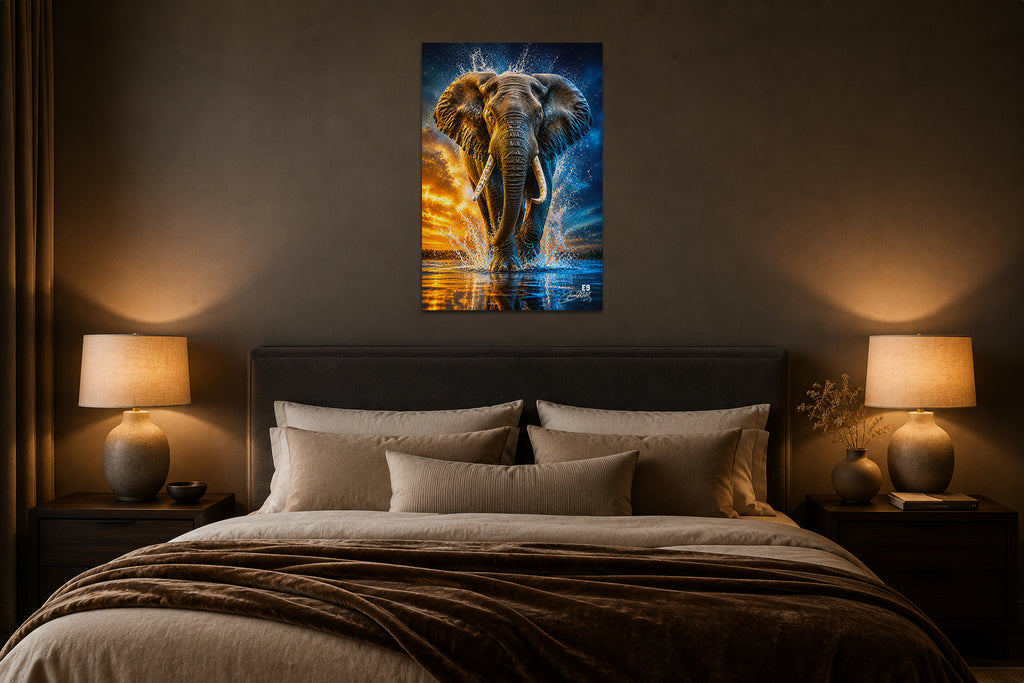 Fire & Ice Titan - Impression sur aluminium HD | E9 Fine Metal Art