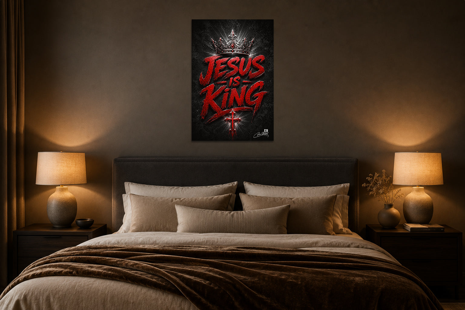 Jesus Is King - Impression sur aluminium HD | E9 Fine Metal Art