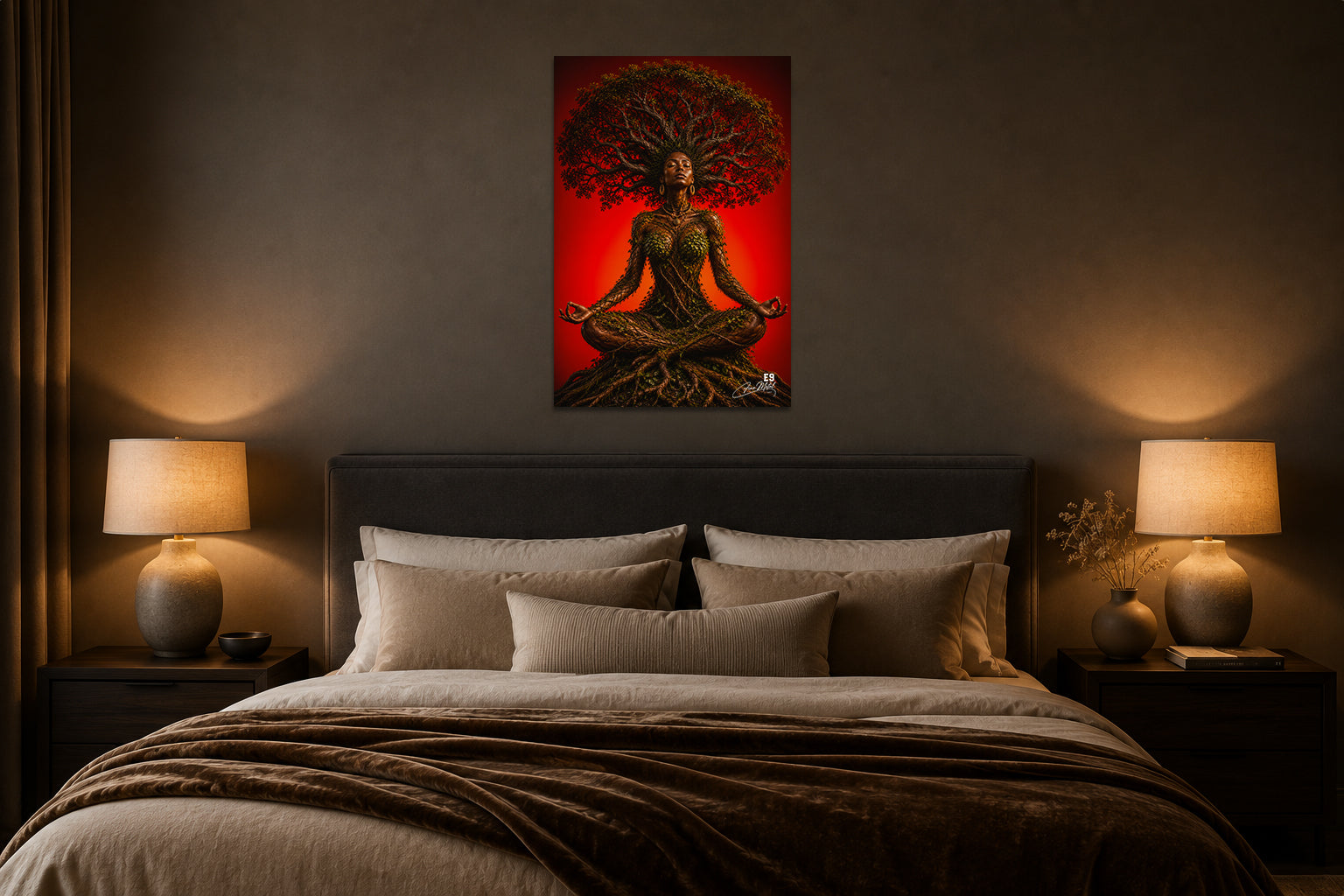 Root & Fire - Impression sur aluminium HD | E9 Fine Metal Art