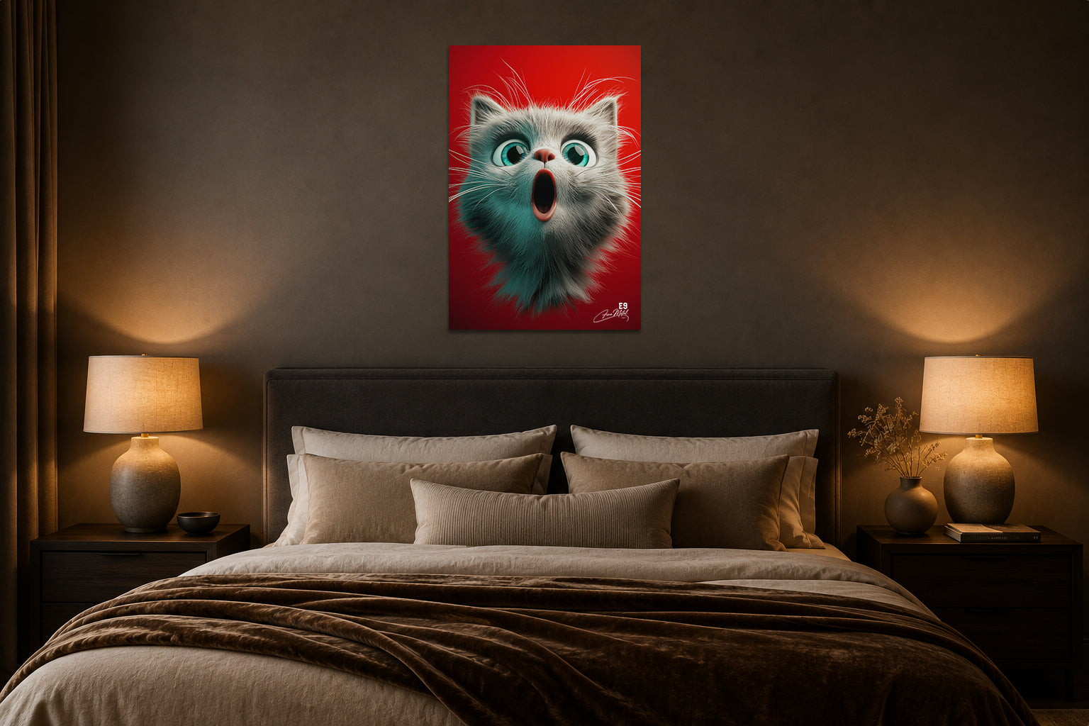 OMG Cat - Impression sur aluminium HD | E9 Fine Metal Art