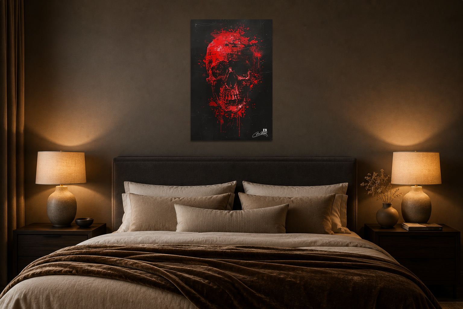 Sacred Skull - Impression sur aluminium HD | E9 Fine Metal Art