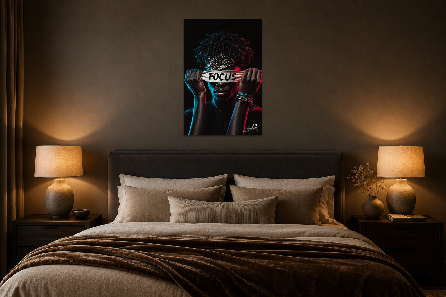 Focus Dark - Impression sur aluminium HD | E9 Fine Metal Art