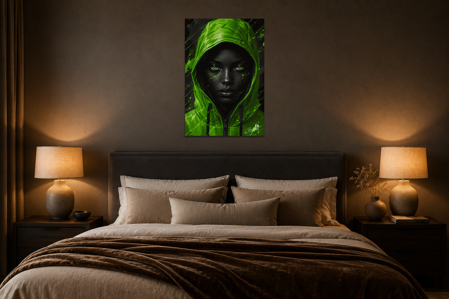 Green Eyes - Impression sur aluminium HD | E9 Fine Metal Art