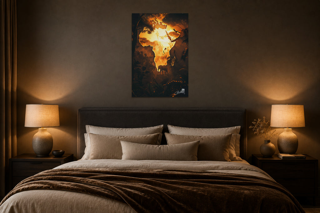 Mother Africa - Impression sur aluminium HD | E9 Fine Metal Art