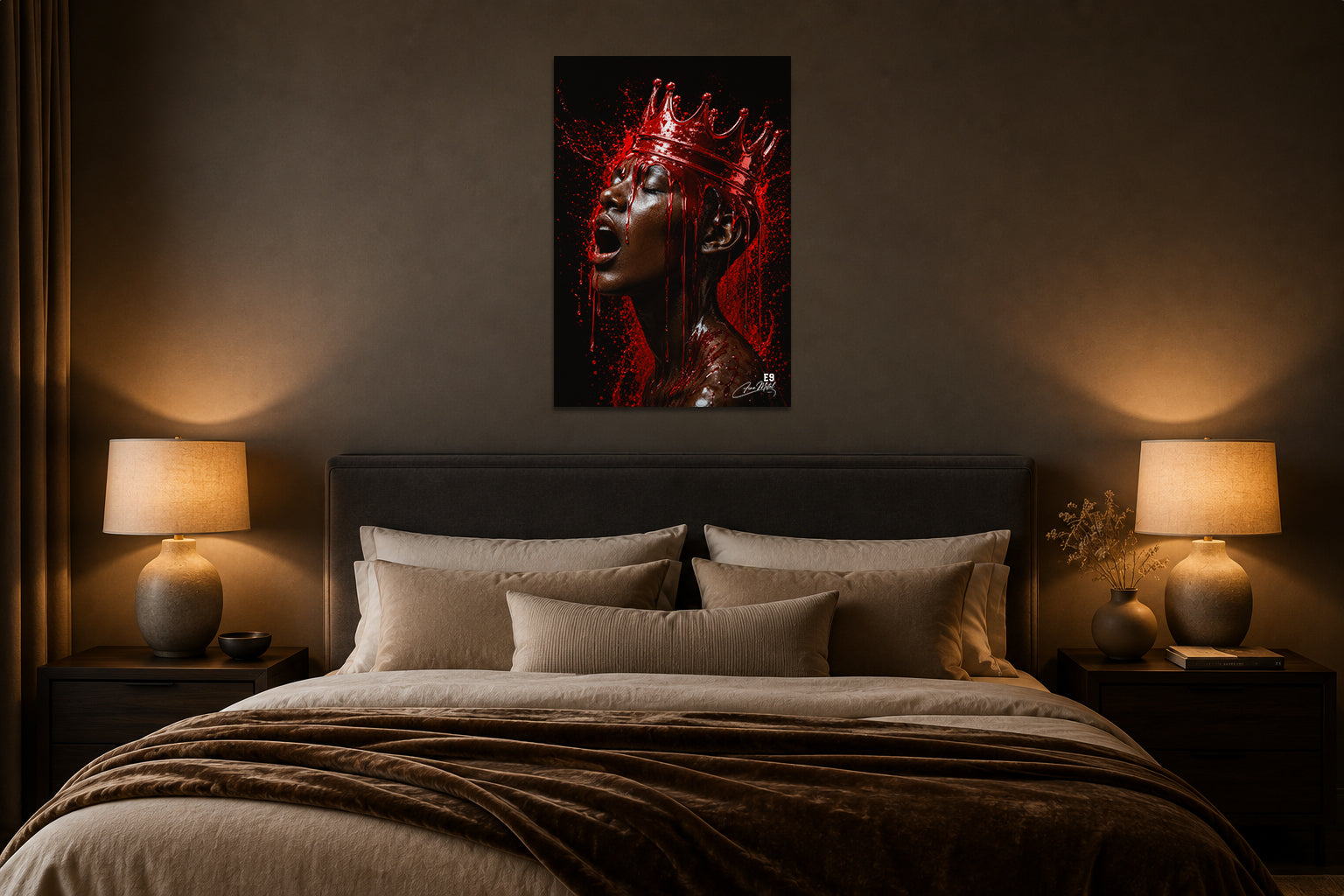 Crimson King - Impression sur aluminium HD | E9 Fine Metal Art