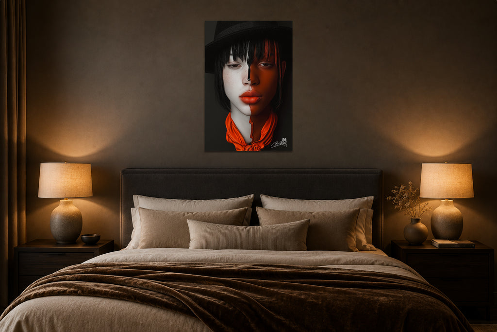 Half & Half V - Impression sur aluminium HD | E9 Fine Metal Art