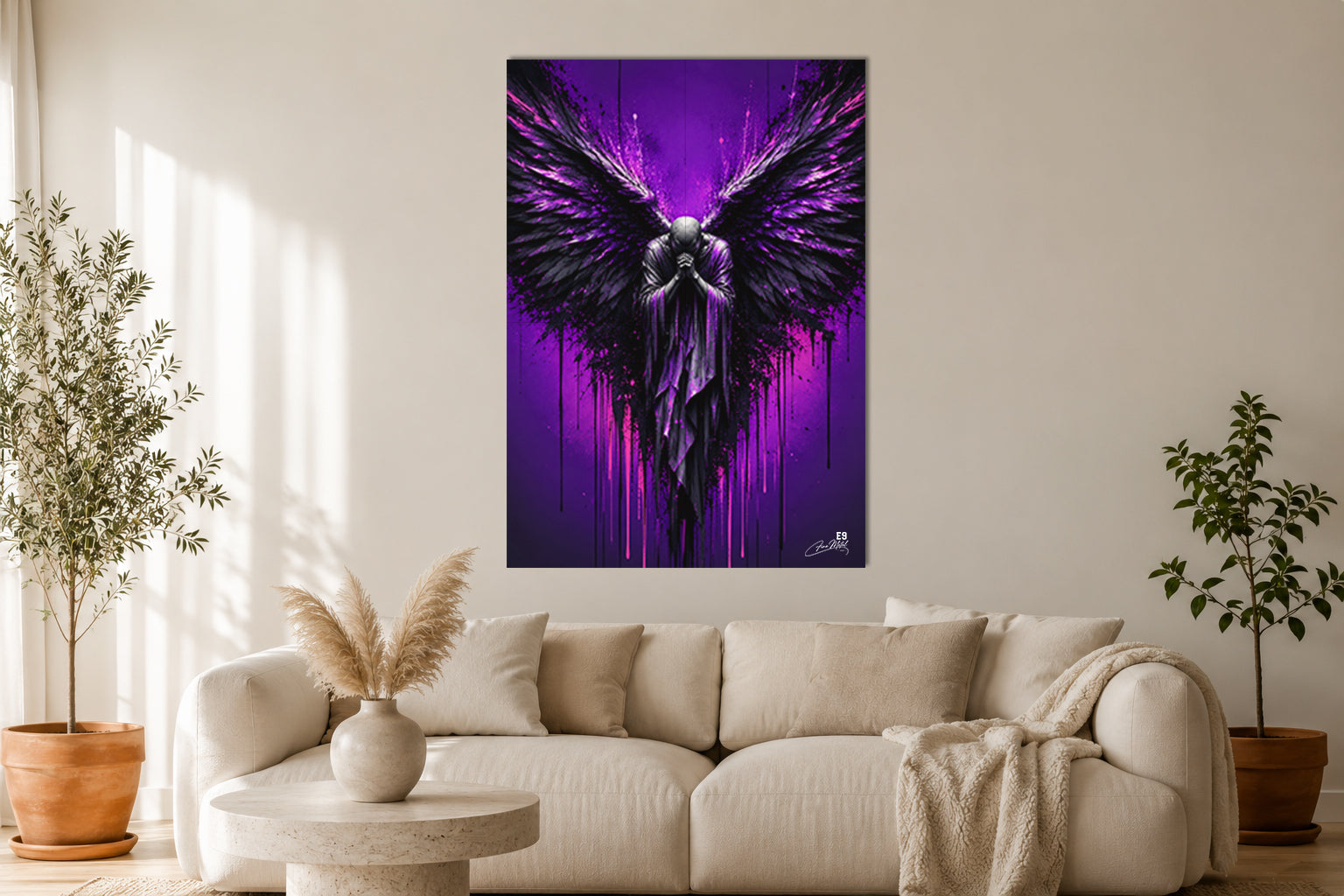 Dark Prayer - Impression sur aluminium HD | E9 Fine Metal Art