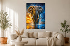 Fire & Ice Titan - Impression sur aluminium HD | E9 Fine Metal Art