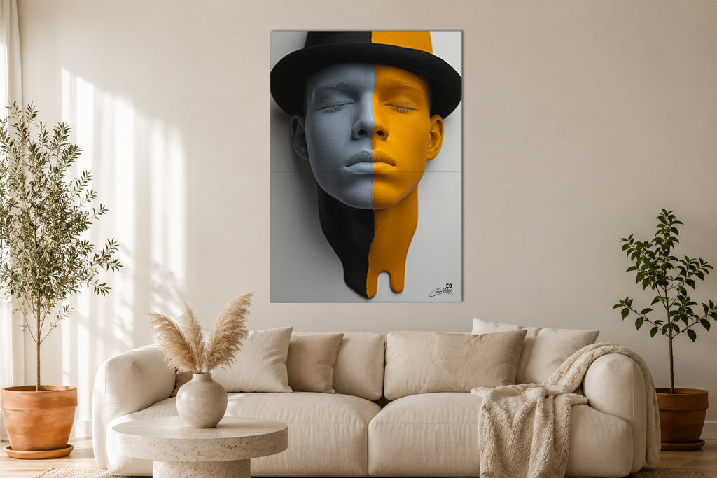 Half & Half X - Impression sur aluminium HD | E9 Fine Metal Art