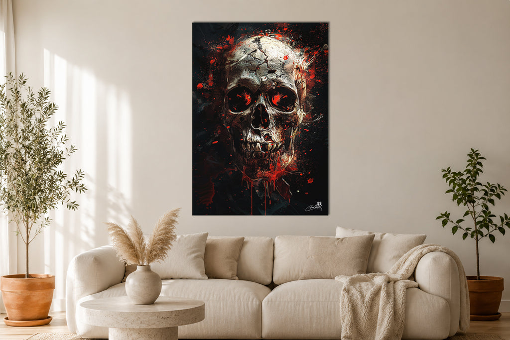 Sacred Skull - Impression sur aluminium HD | E9 Fine Metal Art