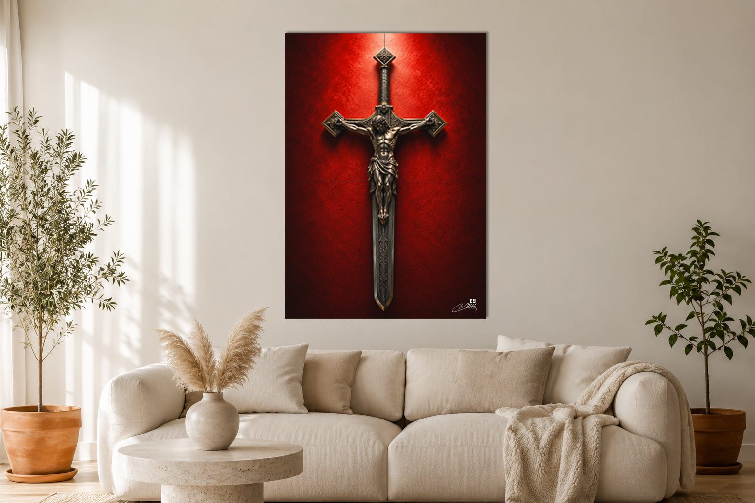 Le Sang de la Croix - Impression sur aluminium HD | E9 Fine Metal Art