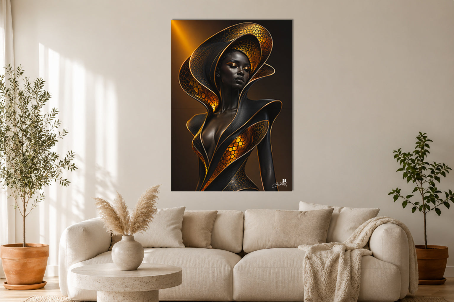 Shattered Elegance - Surrealist Art Aluminium Print