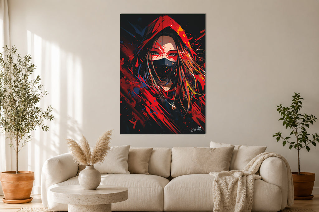 Red Hood - Impression sur aluminium HD | E9 Fine Metal Art
