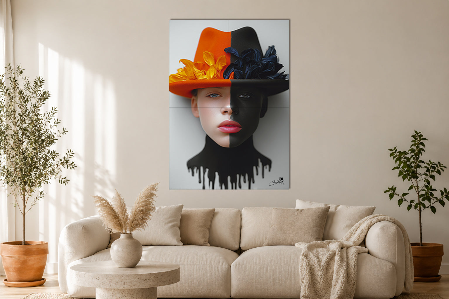 Half & Half VIII - Impression sur aluminium HD | E9 Fine Metal Art