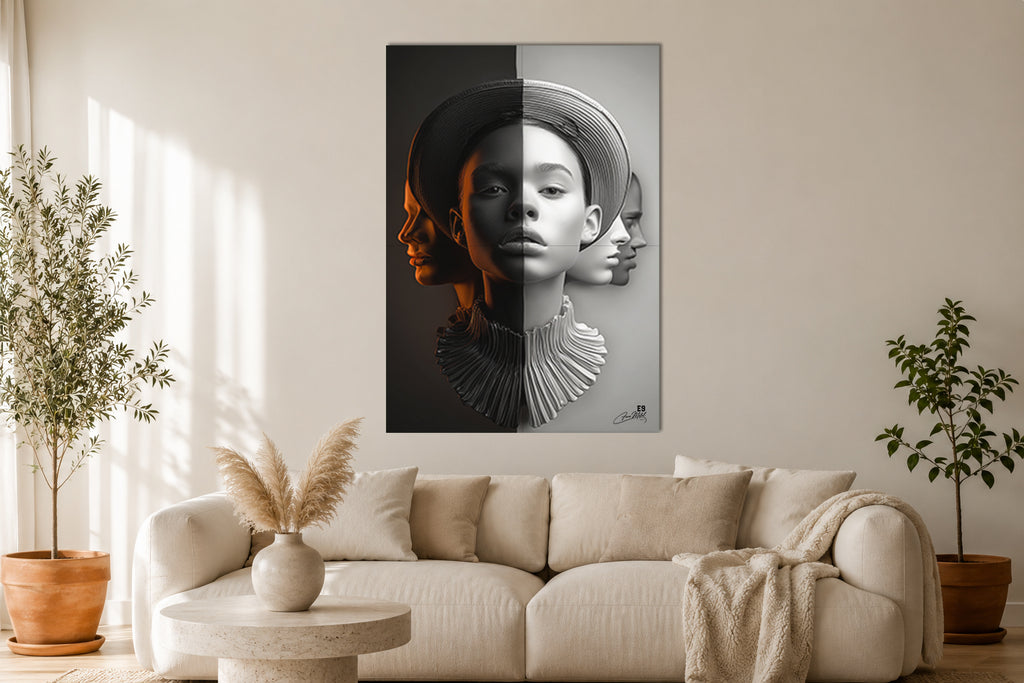 Half & Half II - Impression sur aluminium HD | E9 Fine Metal Art