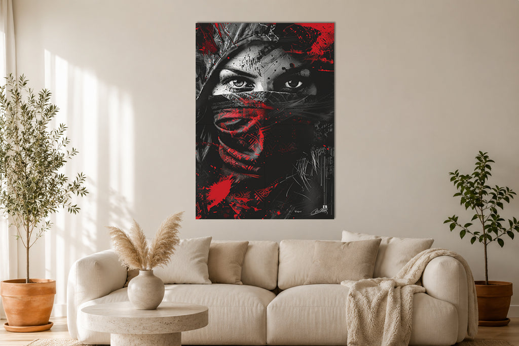 Shadow Warrior - Impression sur aluminium HD | E9 Fine Metal Art