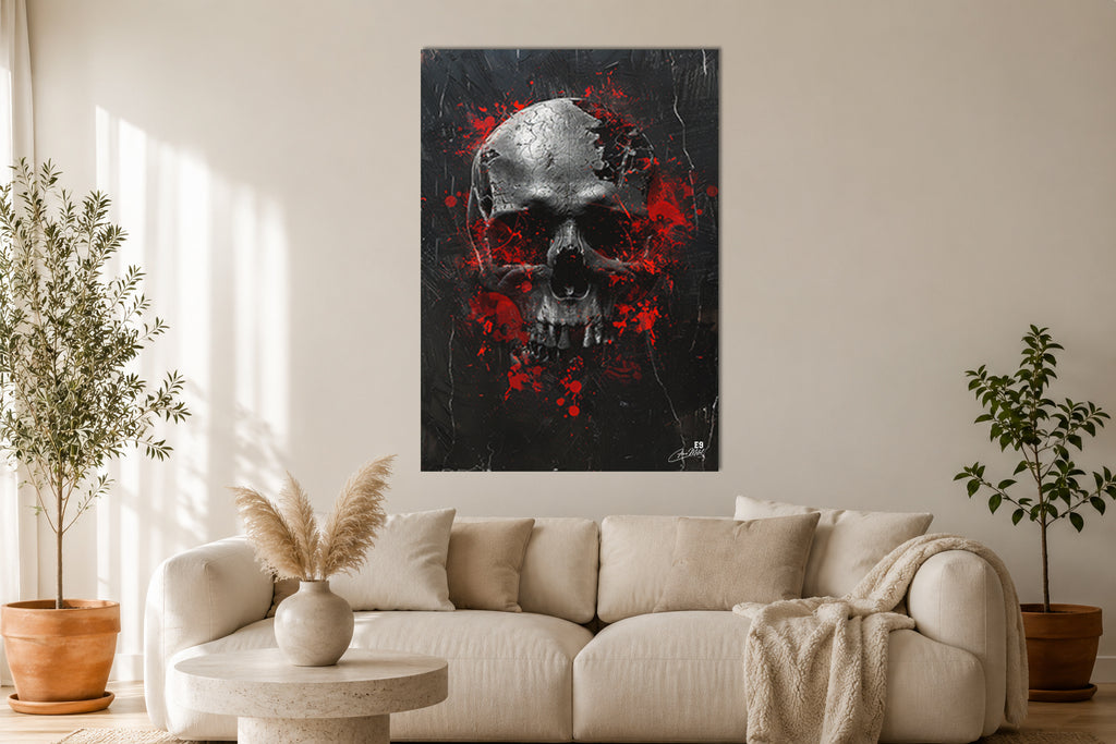 Sacred Skull  - Impression sur aluminium HD | E9 Fine Metal Art