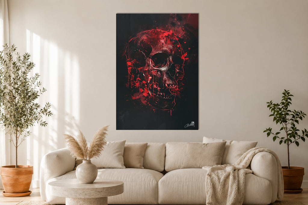 Sacred Skull - Impression sur aluminium HD | E9 Fine Metal Art