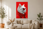 Crazy Cat - Impression sur aluminium HD | E9 Fine Metal Art