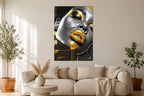 Golden Drip - Impression sur aluminium HD | E9 Fine Metal Art