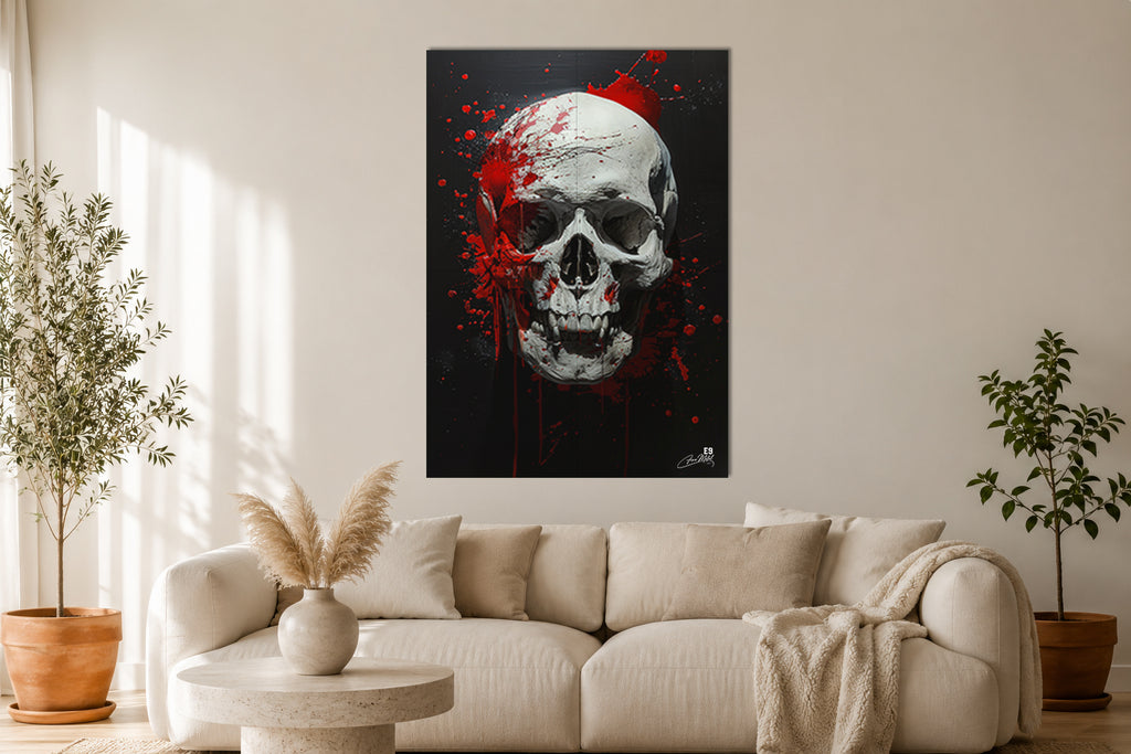 Sacred Skull - Impression sur aluminium HD | E9 Fine Metal Art