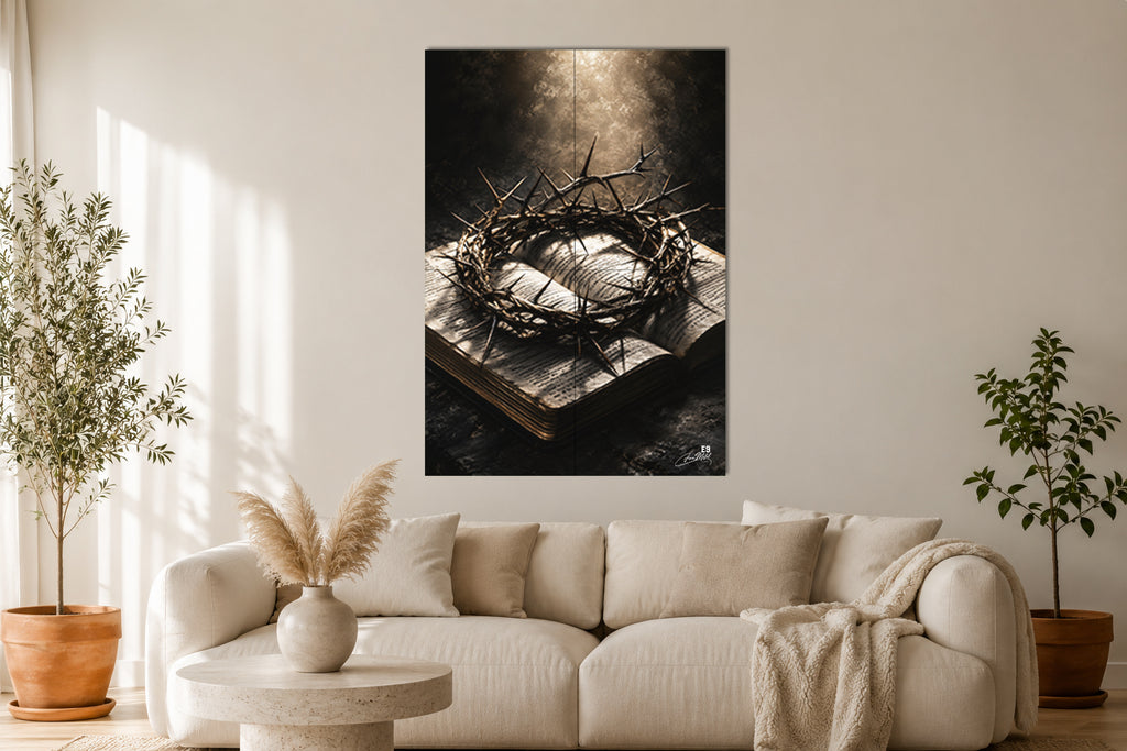 Le Livre et la Couronne - Impression sur aluminium HD | E9 Fine Metal Art