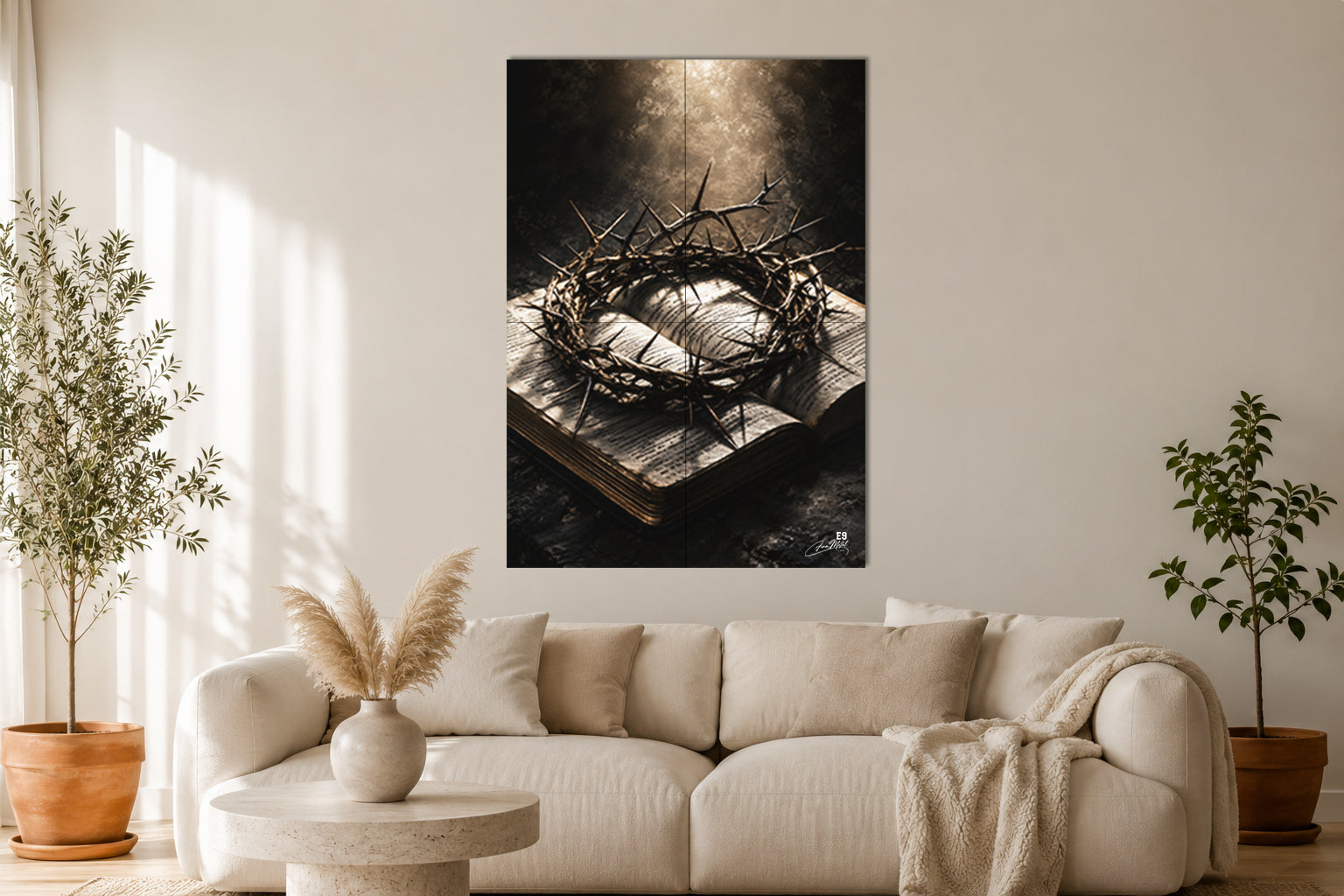 Le Livre et la Couronne - Impression sur aluminium HD | E9 Fine Metal Art