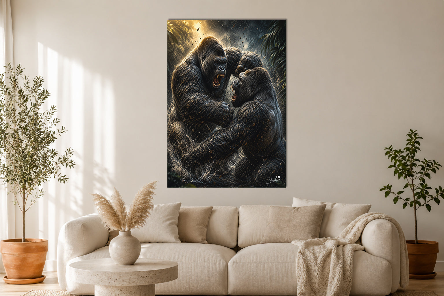 Clash of Titans - Impression sur aluminium HD | E9 Fine Metal Art