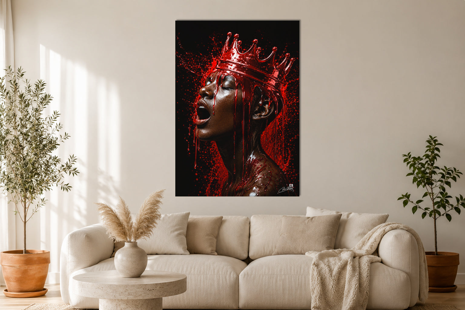 Crimson King - Impression sur aluminium HD | E9 Fine Metal Art