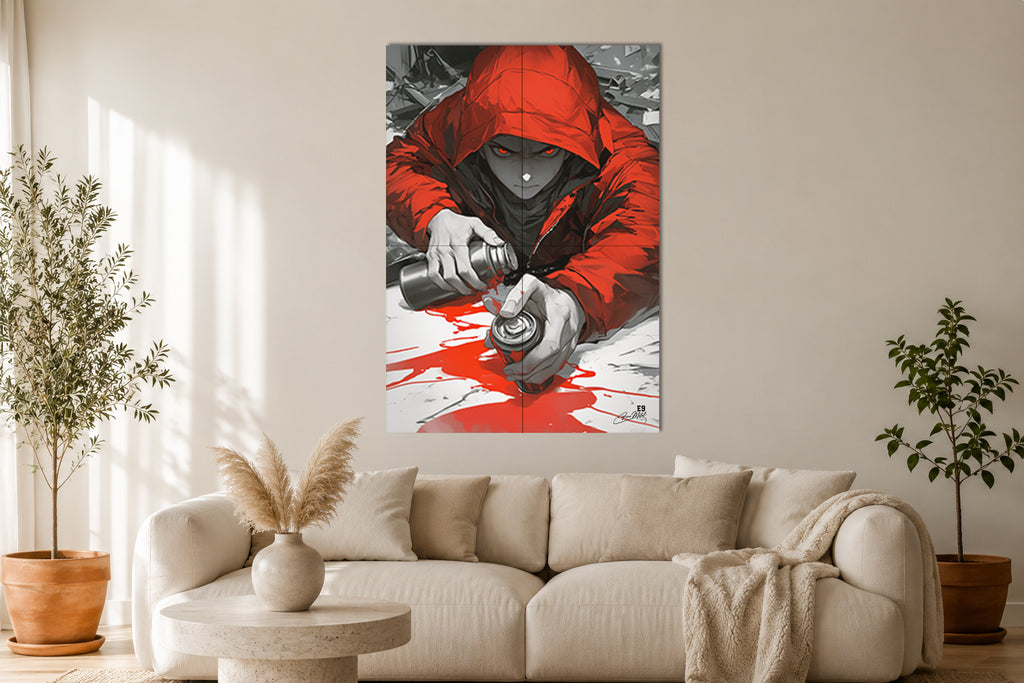 Red Tag - Impression sur aluminium HD | E9 Fine Metal Art