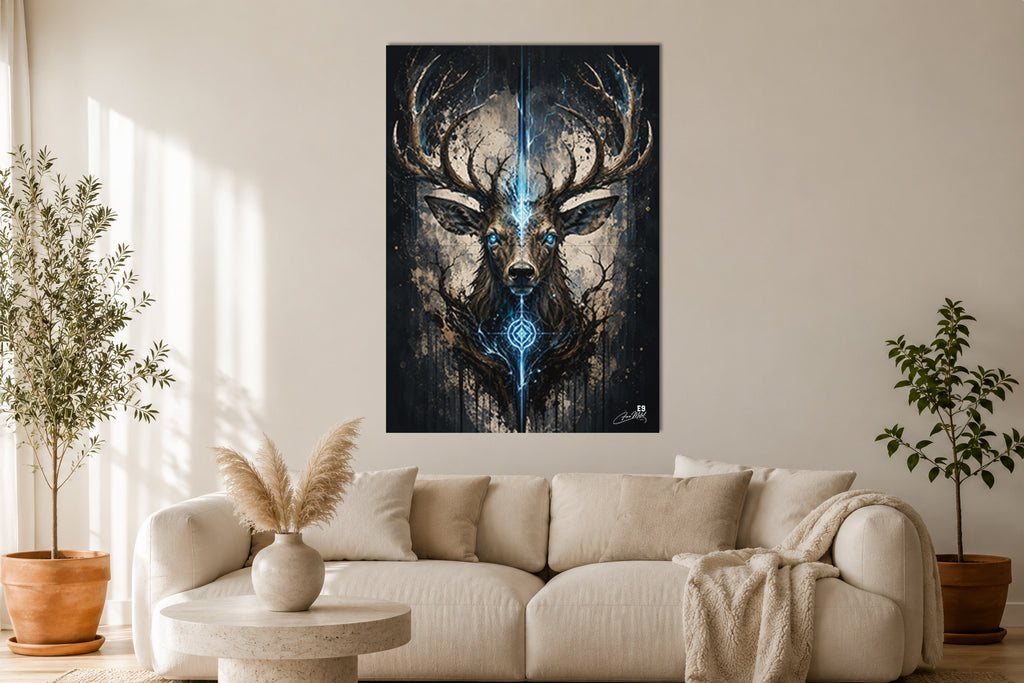 Spirit Stag - Impression sur aluminium HD | E9 Fine Metal Art