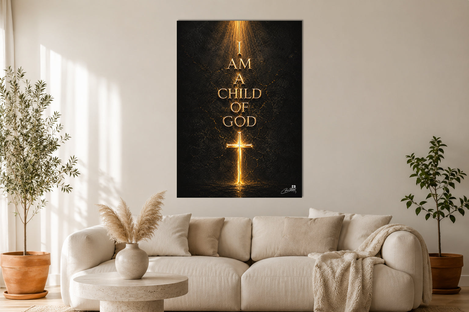 I Am a Child of God - Impression sur aluminium HD | E9 Fine Metal Art