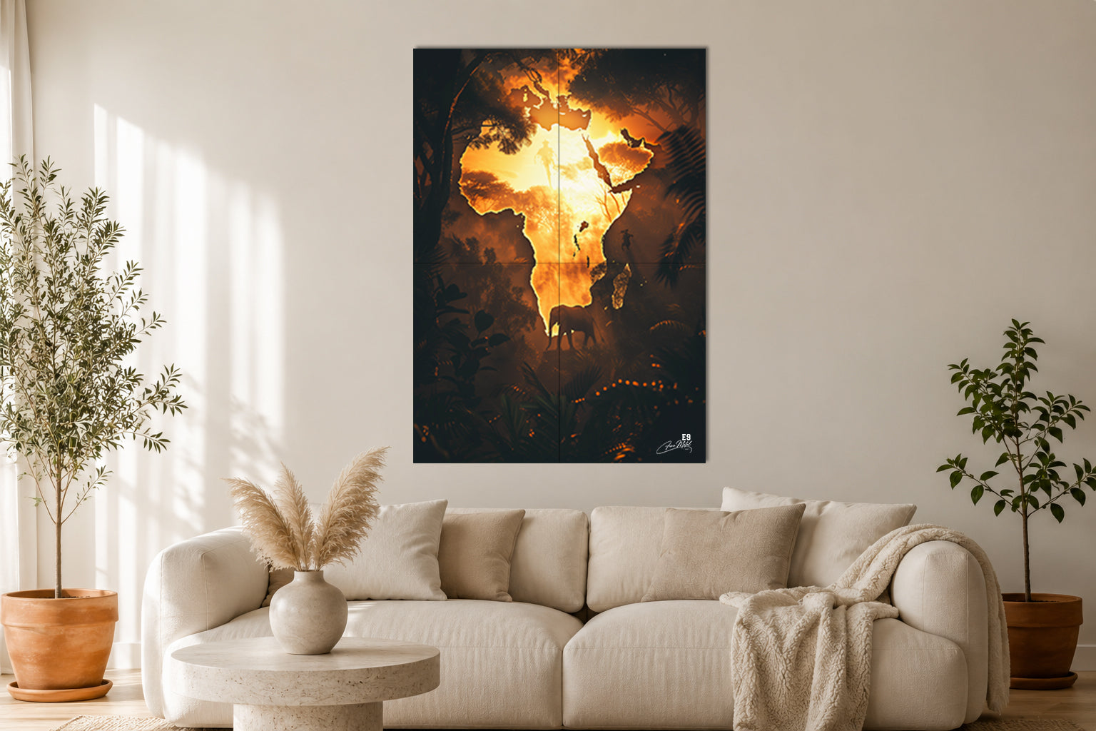 Mother Africa - Impression sur aluminium HD | E9 Fine Metal Art