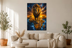 King of Africa - Impression sur aluminium HD | E9 Fine Metal Art