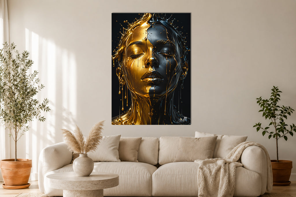 Liquid Duality - Impression sur aluminium HD | E9 Fine Metal Art