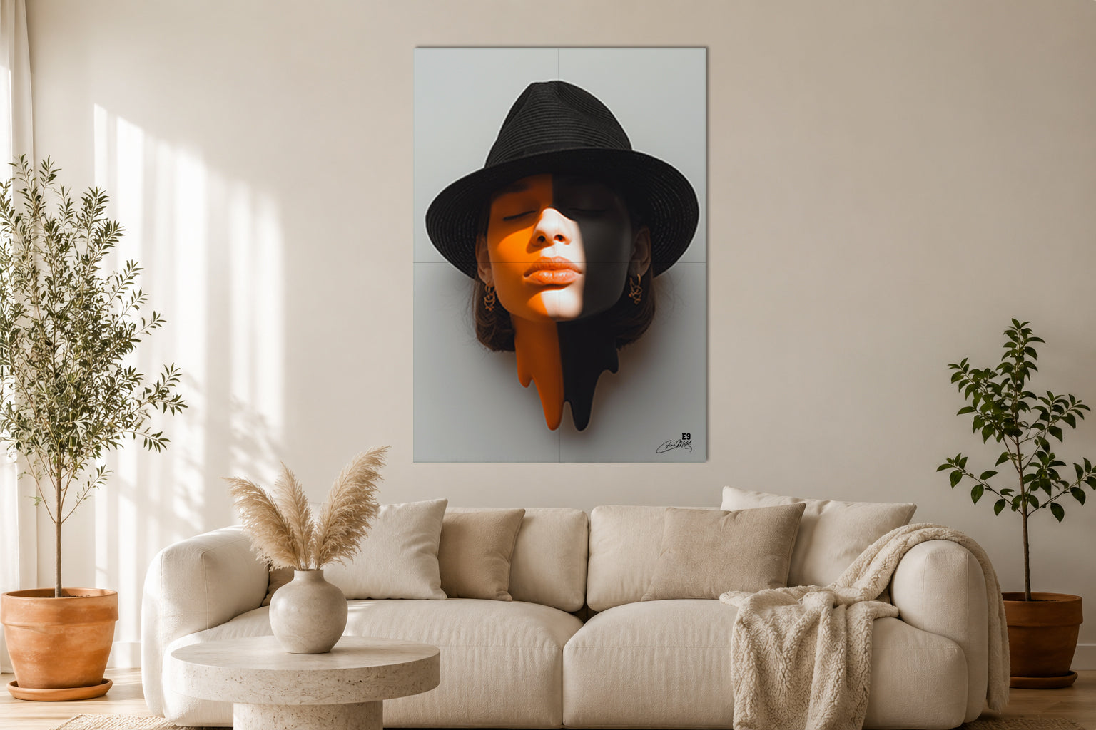 Half & Half IX - Impression sur aluminium HD | E9 Fine Metal Art