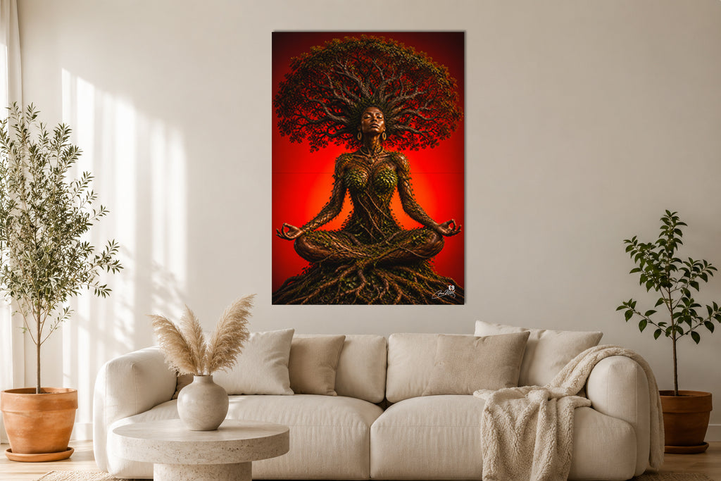 Root & Fire - Impression sur aluminium HD | E9 Fine Metal Art