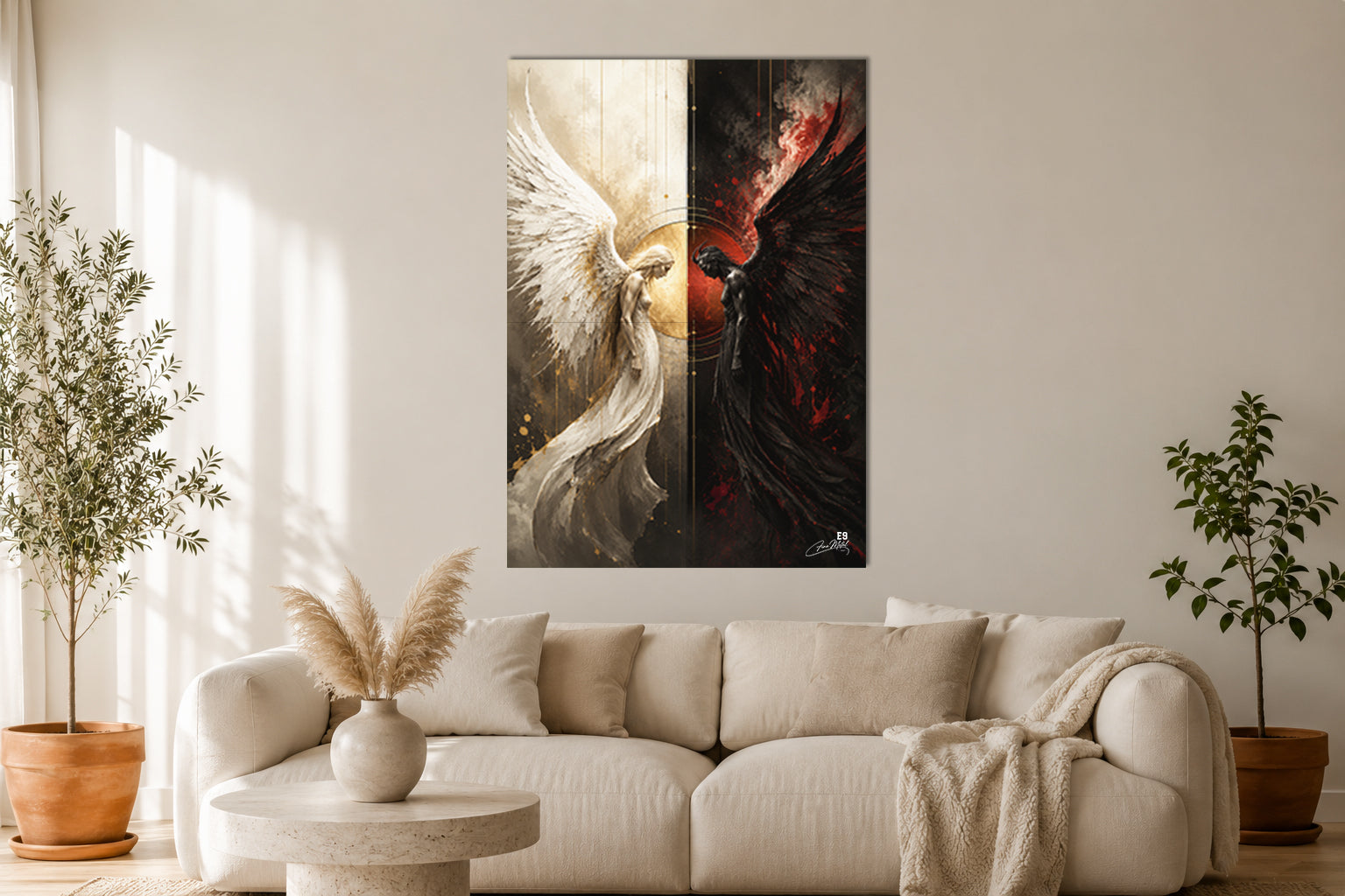 Light & Fallen - Impression sur aluminium HD | E9 Fine Metal Art