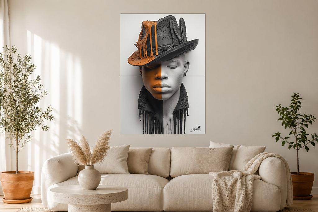 Half & Half XII - Impression sur aluminium HD | E9 Fine Metal Art
