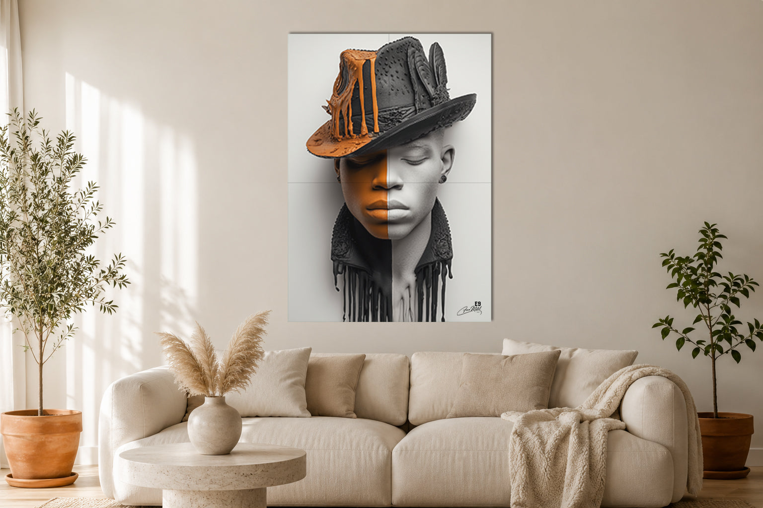 Half & Half XII - Impression sur aluminium HD | E9 Fine Metal Art