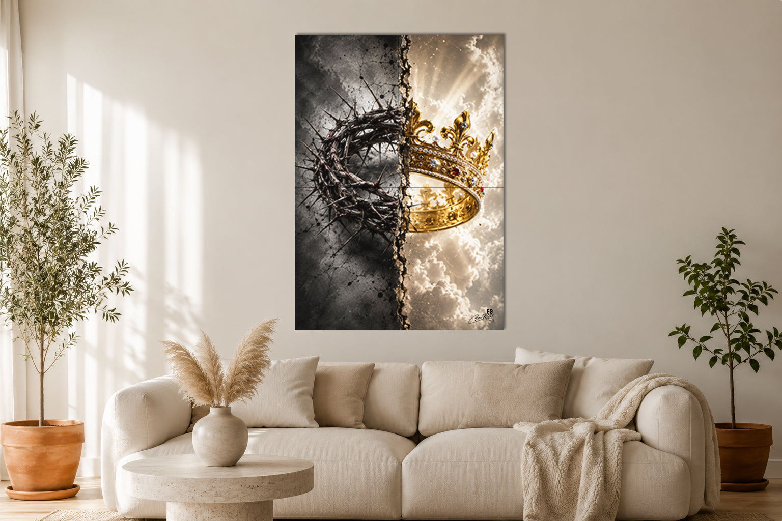Du Calvaire à la Gloire - Impression sur aluminium HD | E9 Fine Metal Art