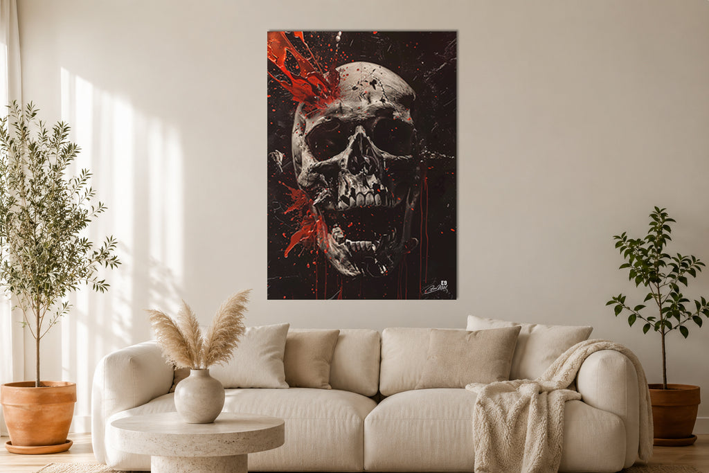 Sacred Skull - Impression sur aluminium HD | E9 Fine Metal Art