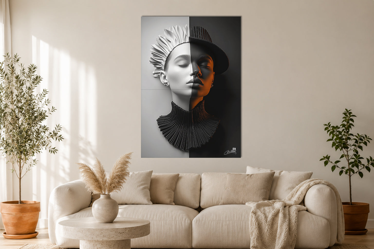 Half & Half IV - Impression sur aluminium HD | E9 Fine Metal Art