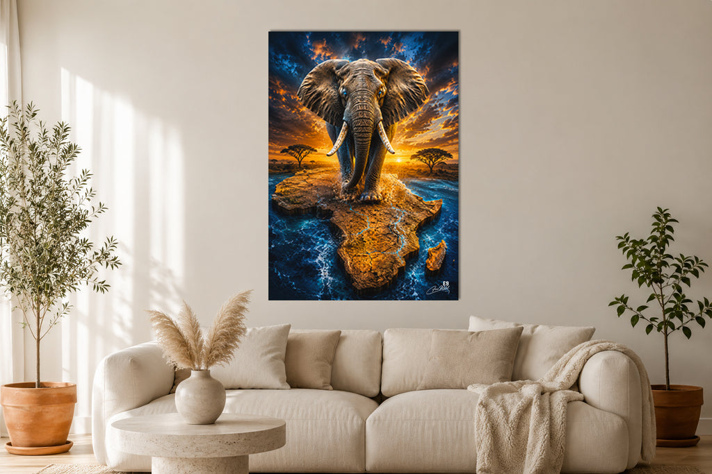 Shattered Elegance - Surrealist Art Aluminium Print