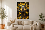 Golden Storm - Impression sur aluminium HD | E9 Fine Metal Art
