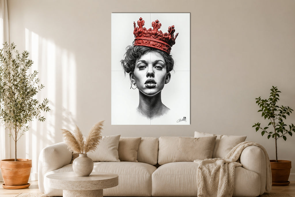 Born to Reign - Impression sur aluminium HD | E9 Fine Metal Art