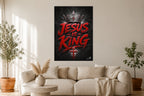 Jesus Is King - Impression sur aluminium HD | E9 Fine Metal Art