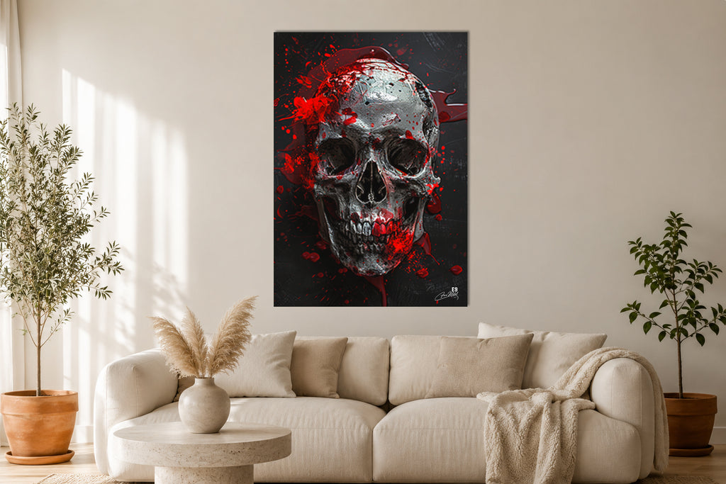 Sacred Skull - Impression sur aluminium HD | E9 Fine Metal Art